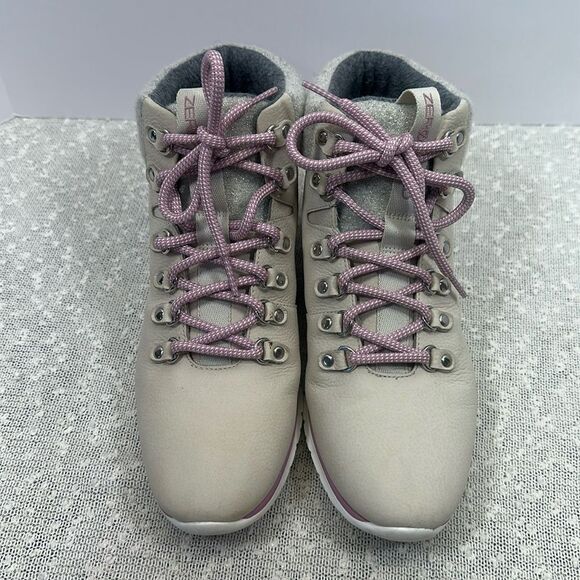 COLE HAAN Zerogrand Hiker Boots Booties Grey Tan Purple Women's size 9 - Picture 3 of 10